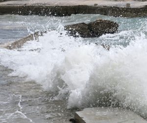 10.02.2016., Split - Olujno jugo s kisom. 
Photo: Ivo Cagalj/PIXSELL