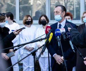 10.03.2021., Split - Press konferenecija povodom prve transplatacije krvotvornih maticnih stanica u KBC-u Split. Julije Mestrovic. Photo: Milan Sabic/PIXSELL