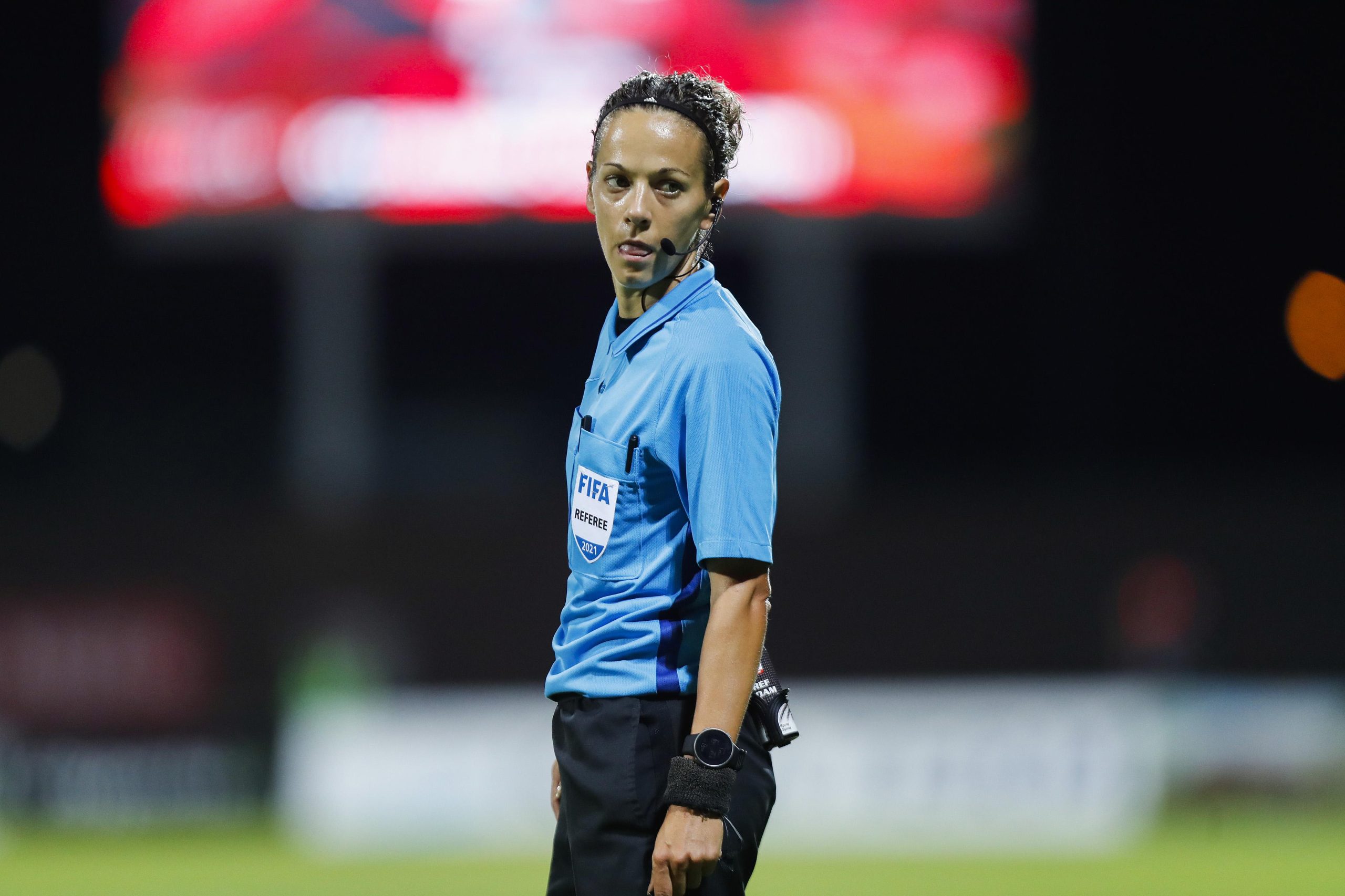 10.09.2021., stadion Radnik, Velika Gorica - Hrvatski Telekom Prva liga, 8. kolo, HNK Gorica - Hrvatski Dragovoljac. Sudac Ivana Martincic. 
Photo: Slavko Midzor/PIXSELL