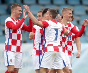 10.11.2021., Karlovac, stadion Branko Cavlovic Cavlek - Kvalifikacijska utakmica ua Euro U-19, Hrvatska - Gibraltar.