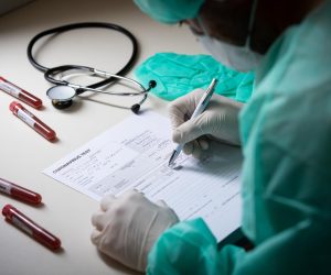 11.03.2020., Zagreb - Ilustracija epruvete s uzorcima krvi - testiranje na koronavirus.
Photo: Davor Puklavec/PIXSELL