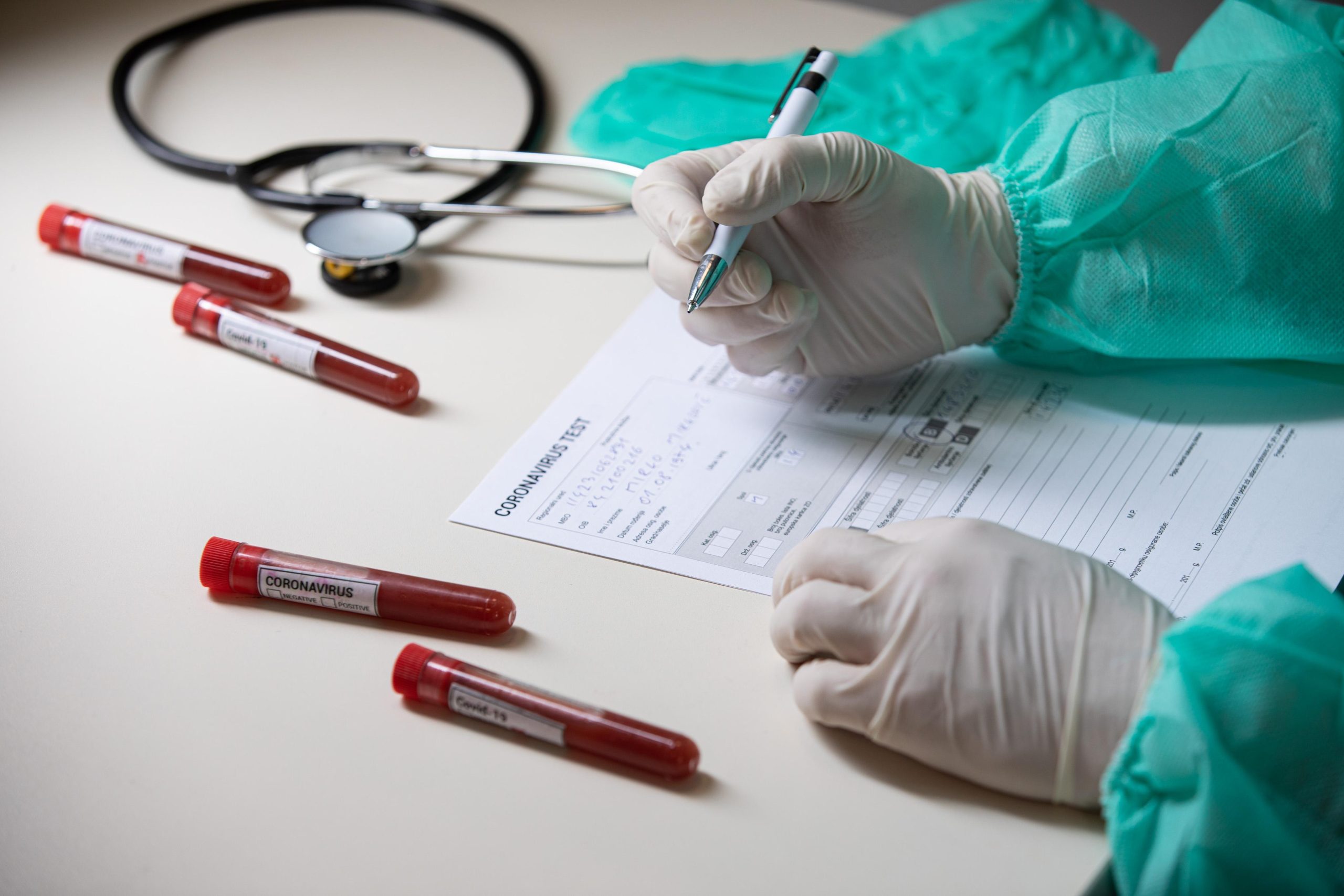 11.03.2020., Zagreb - Ilustracija epruvete s uzorcima krvi - testiranje na koronavirus.
Photo: Davor Puklavec/PIXSELL