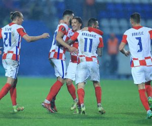 11.10.2021., stadion Gradski vrt, Osijek - Kvalifikacije za Svjetsko nogometno prvenstvo 2022. godine u Katru, skupina H, 8. kolo, Hrvatska - Slovacka.Photo:Davor Javorovic/PIXSELL