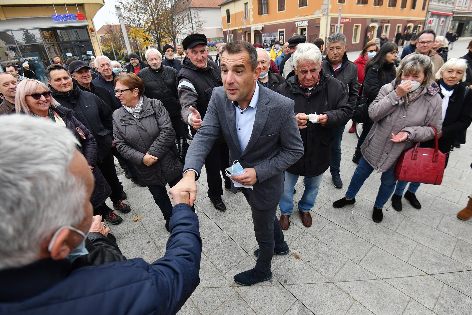 11.11.2021. Cakovec- Matija Posavec sluzbeno objavio novu kandidaturu za zupana nakon uhicenja.
Photo: Vjeran Zganec Rogulja/PIXSELL