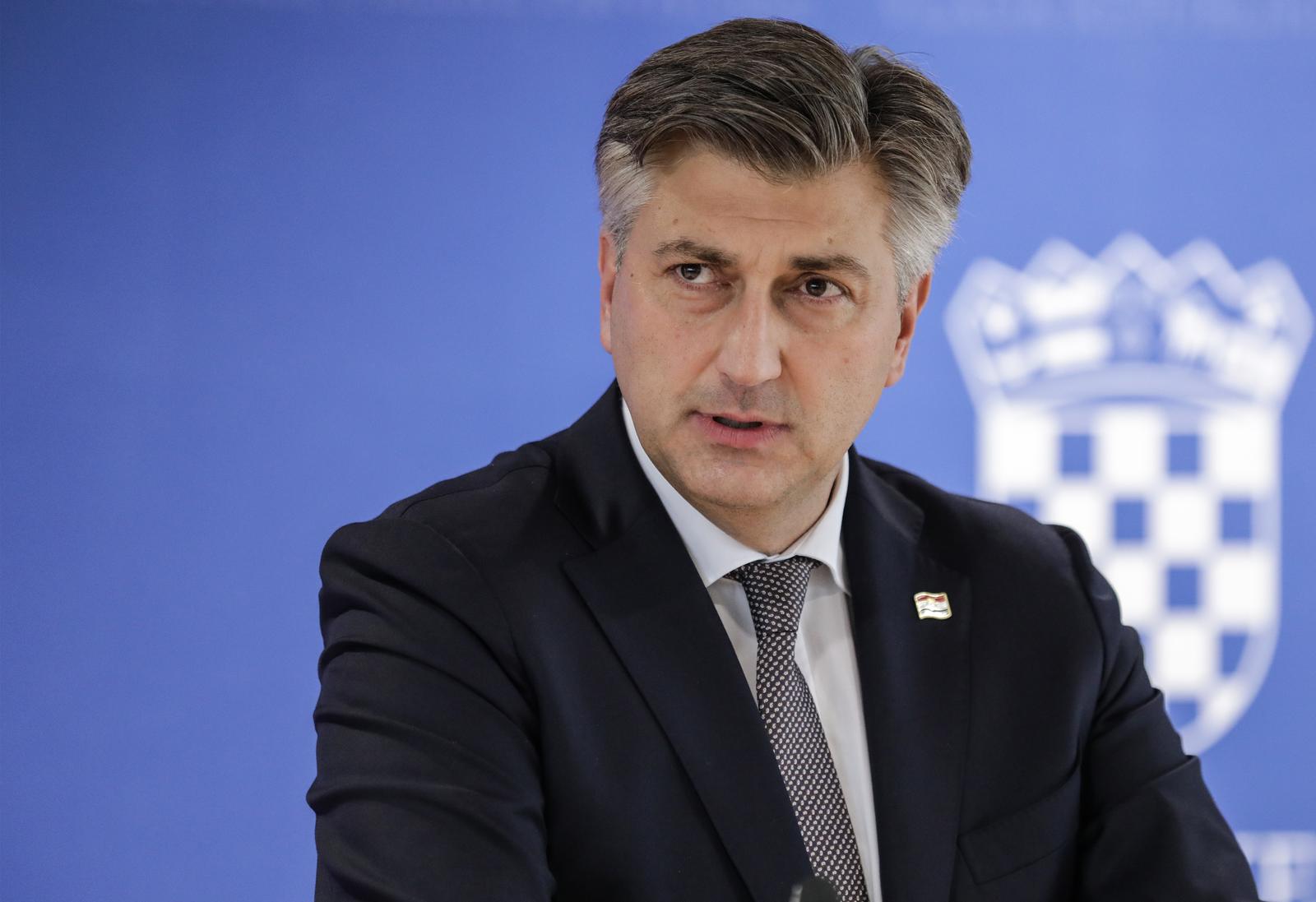 11.11.2021., Zagreb - Premijer RH Andrej Plenkovic obratio se medijima nakon sjednice Vlade.