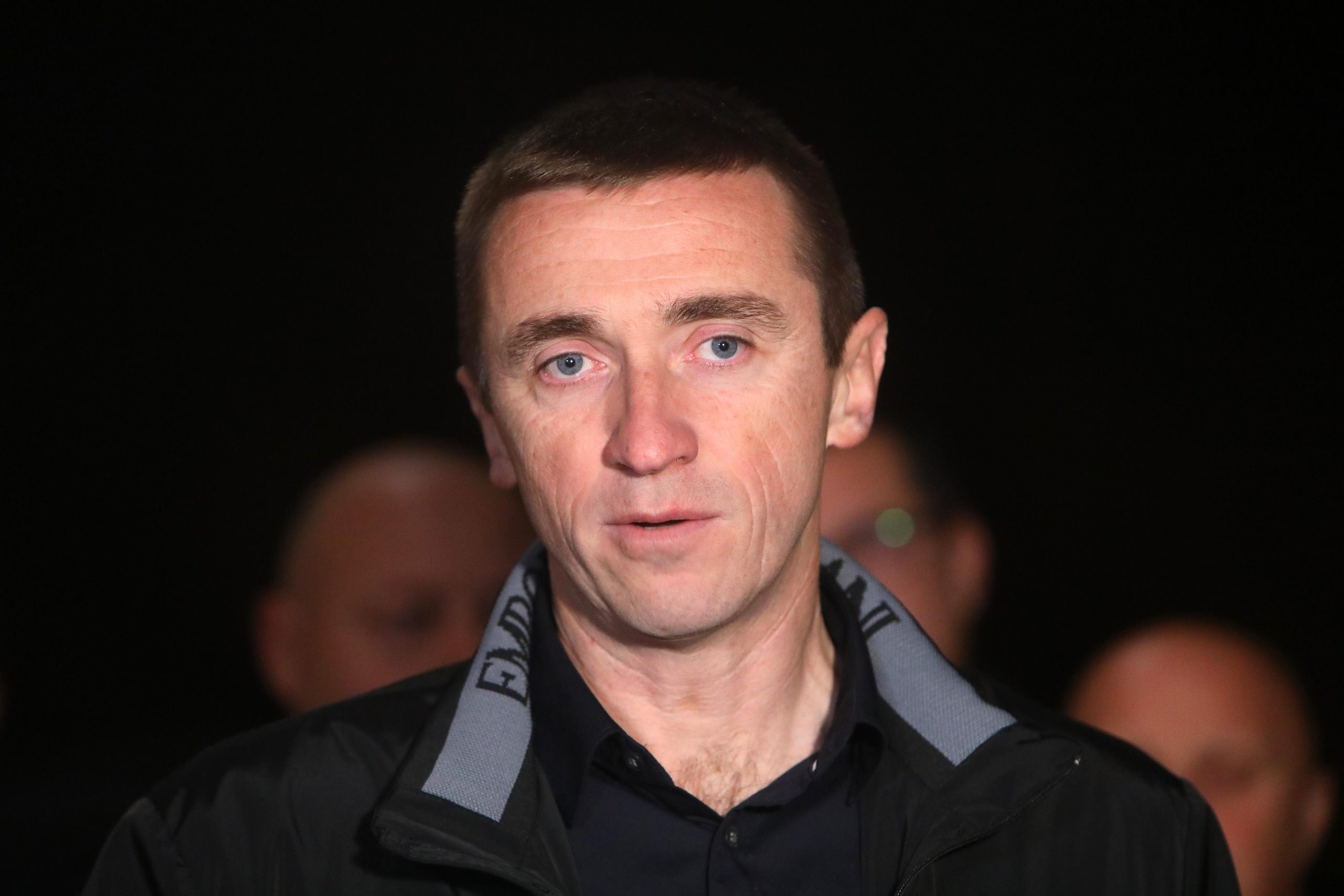 11.11.2021., Karlovac - Ivan Penava, predsjednik Domovinskog pokreta, odrzao je sa suradnicima konferenciju za medije uoci sjednice prosirenog predsjednistva podruznice Domovinskog pokreta Karlovacke zupanije. Photo: Kristina Stedul Fabac/PIXSELL