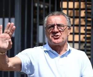 12.08.2021., Sarajevo, Bosna i Hercegovina - Zdravko Mamic napustio je Sud Bosne i Hercegovine nakon rocista na kojem se odlucivalo o njegovom izrucivanju u Hrvatsku.
Photo: Armin Durgut/PIXSELL