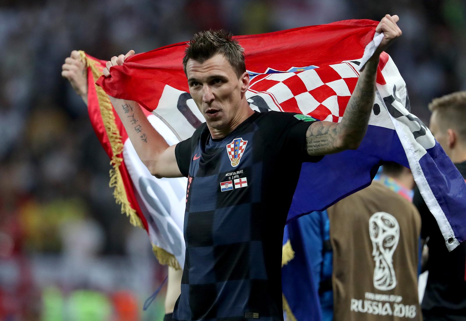 11.07.2018., stadion Luznjiki, Moskva, Rusija - Svjetsko nogometno prvenstvo 2018., polufinale, Hrvatska - Engleska.    Mario Mandzukic.
Photo: Igor Kralj/PIXSELL