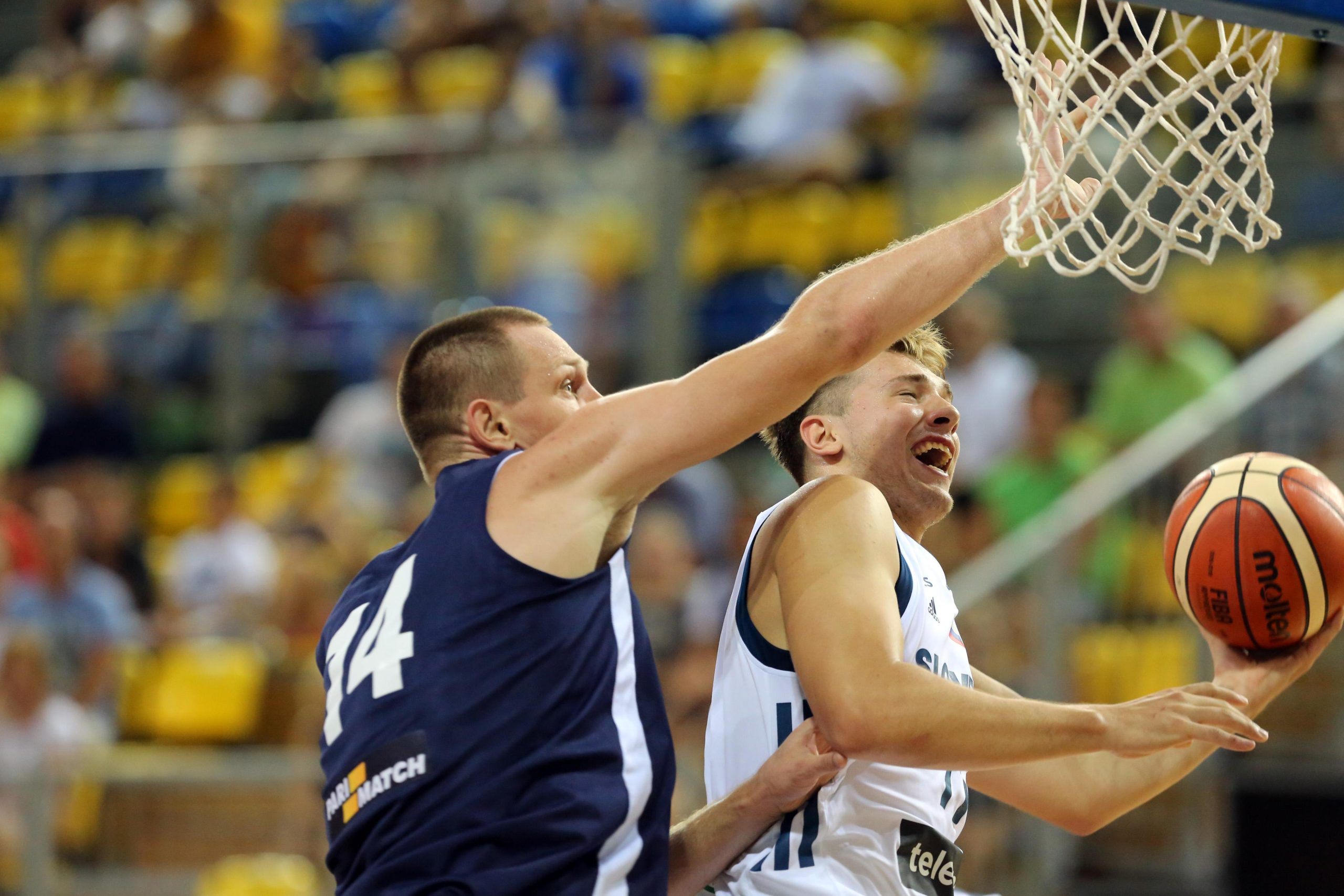 13.08.2017., Opatija - HEP medjunarodni kosarkaski turnir u dvorani Marino Cvetkovic. Slovenija - Ukrajina. Luka Doncic. Photo: Goran Kovacic/PIXSELL