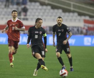 14.11.2021., Split - Stadion Poljud, kvalifikacijska utakmica za odlazak na SP u Qataru izmedju reprezentacije Hrvatske i Rusije.