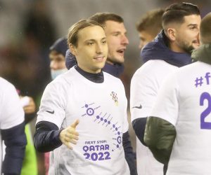 14.11.2021., Split - Stadion Poljud, kvalifikacijska utakmica za odlazak na SP u Qataru izmedju reprezentacije Hrvatske i Rusije. Lobro Majer