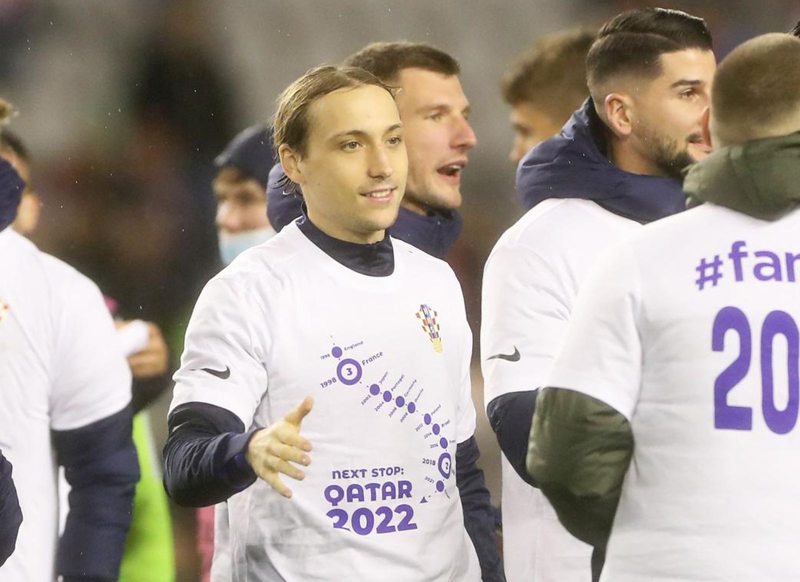 14.11.2021., Split - Stadion Poljud, kvalifikacijska utakmica za odlazak na SP u Qataru izmedju reprezentacije Hrvatske i Rusije. Lobro Majer