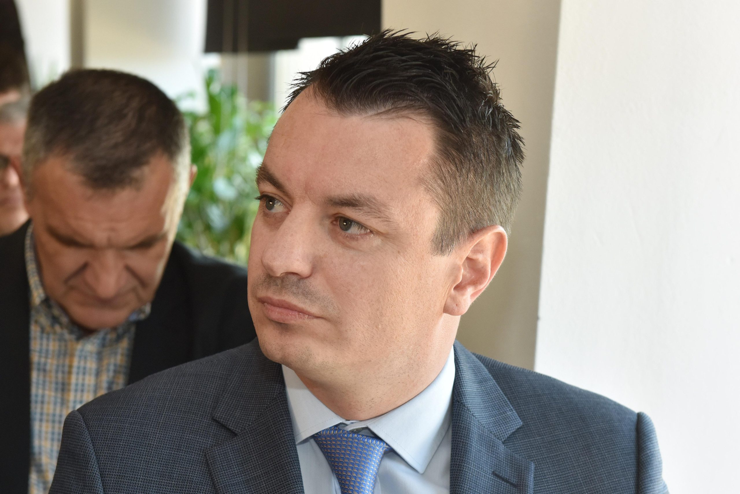 15.10.2019., Sibenik - Ministar uprave Ivan Malenica i ministar Regionalnog razvoja i EU fondova prisustvovali potpisivanju ugovora za Sibensko Veleuciliste na tvrdjavi Barone. Tomislav Petric
Photo: Hrvoje Jelavic/PIXSELL