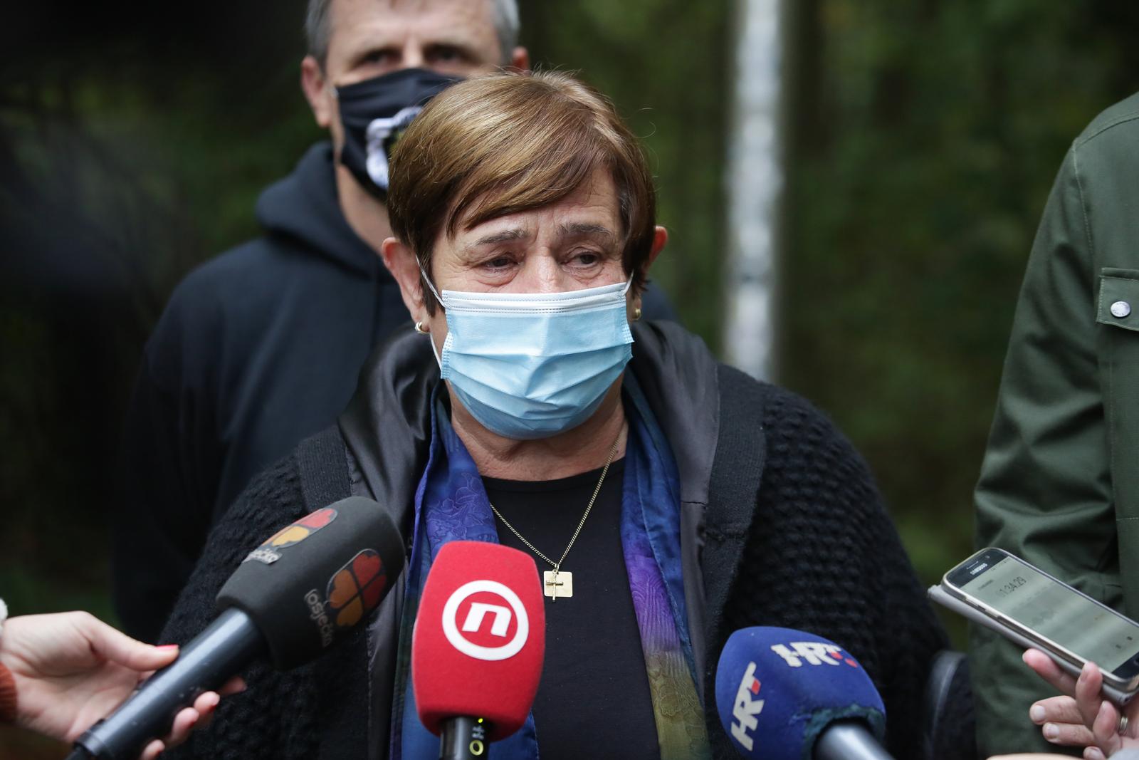16.10.2020., Vukovar - Na Memorijalnom groblju u Vukovaru obiljezena je 29. obljetnica pogibije generala - bojnika Blage Zadre. Kata Zadro. 
Photo: Dubravka Petric/PIXSELL