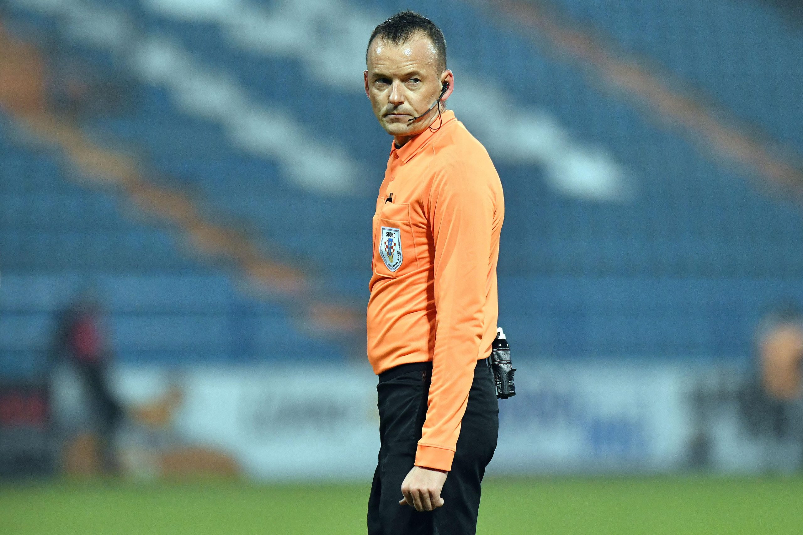 16.12.2020., stadion Andjelko Herjavec, Varazdin - Hrvatski nogometni kup, osmina finala, NK Varazdin - HNK Rijeka. Sudac Zdenko Lovric Photo: Vjeran Zganec Rogulja/PIXSELL