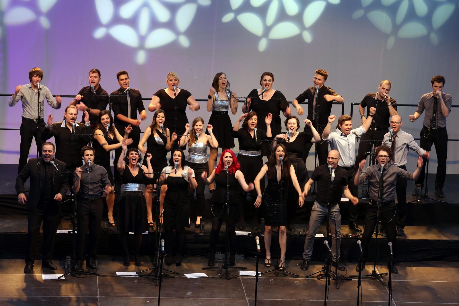 17.05.2015., Sibenik - Nastupom vokalne senzacije Perpetuum Jazzile otvorena je ovogodisnja koncertna sezone na ljetnoj pozornici Tvrdjave sv. Mihovila. Photo: Dusko Jaramaz/PIXSELL