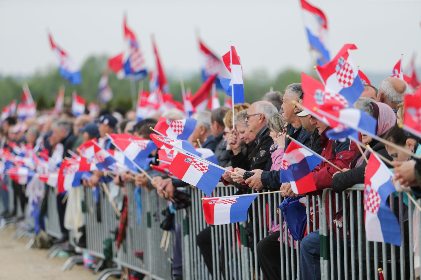 18.5.2019., Bleiburg  - Sredisnja komemoracija povodom 74. godisnjice Bleiburske tragedije na Loibaskom polju pored Bleiburga.  Photo: Filip Kos/PIXSELL