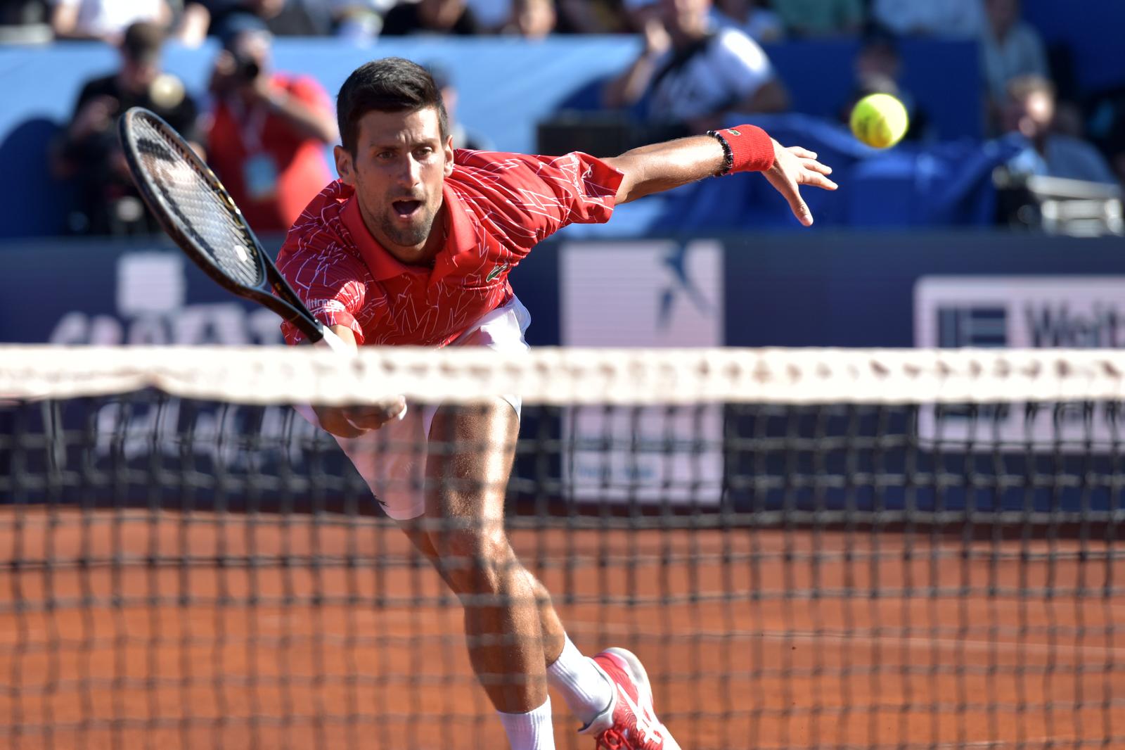 19.06.2020., Zadar - Egzibicijski mec izmedju parova Novak Djokovic, Olga Danilovic protiv Borne Corica i Anje Konjuh. 
Photo: Dino Stanin/PIXSELL