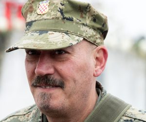 19.11.2017., Vukovar - Dan sjecanja na zrtvu Vukovara 1991.-2017. 26. godisnjica stradanja hrvatskih branitelja i civila u Borovu naselju obiljezena je komemorativnim skupom pod nazivom "Zrtva Borovo naselja za Domovinu". Skup je poceo ispred ostataka srusene zgrade Borovo commerca, u cijem podrumu je tijekom Domovinskog rata bio odjel vukovarske Ratne bolnice, a organizirala ga je Udruga roditelja i obitelji zarobljenih i nasilno odvedenih hrvatskih branitelja "Vukovarske majke". Ante Dugan. Photo: Dubravka Petric/PIXSELL
