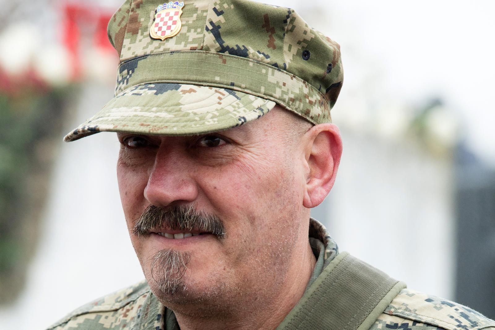19.11.2017., Vukovar - Dan sjecanja na zrtvu Vukovara 1991.-2017. 26. godisnjica stradanja hrvatskih branitelja i civila u Borovu naselju obiljezena je komemorativnim skupom pod nazivom "Zrtva Borovo naselja za Domovinu". Skup je poceo ispred ostataka srusene zgrade Borovo commerca, u cijem podrumu je tijekom Domovinskog rata bio odjel vukovarske Ratne bolnice, a organizirala ga je Udruga roditelja i obitelji zarobljenih i nasilno odvedenih hrvatskih branitelja "Vukovarske majke". Ante Dugan. Photo: Dubravka Petric/PIXSELL