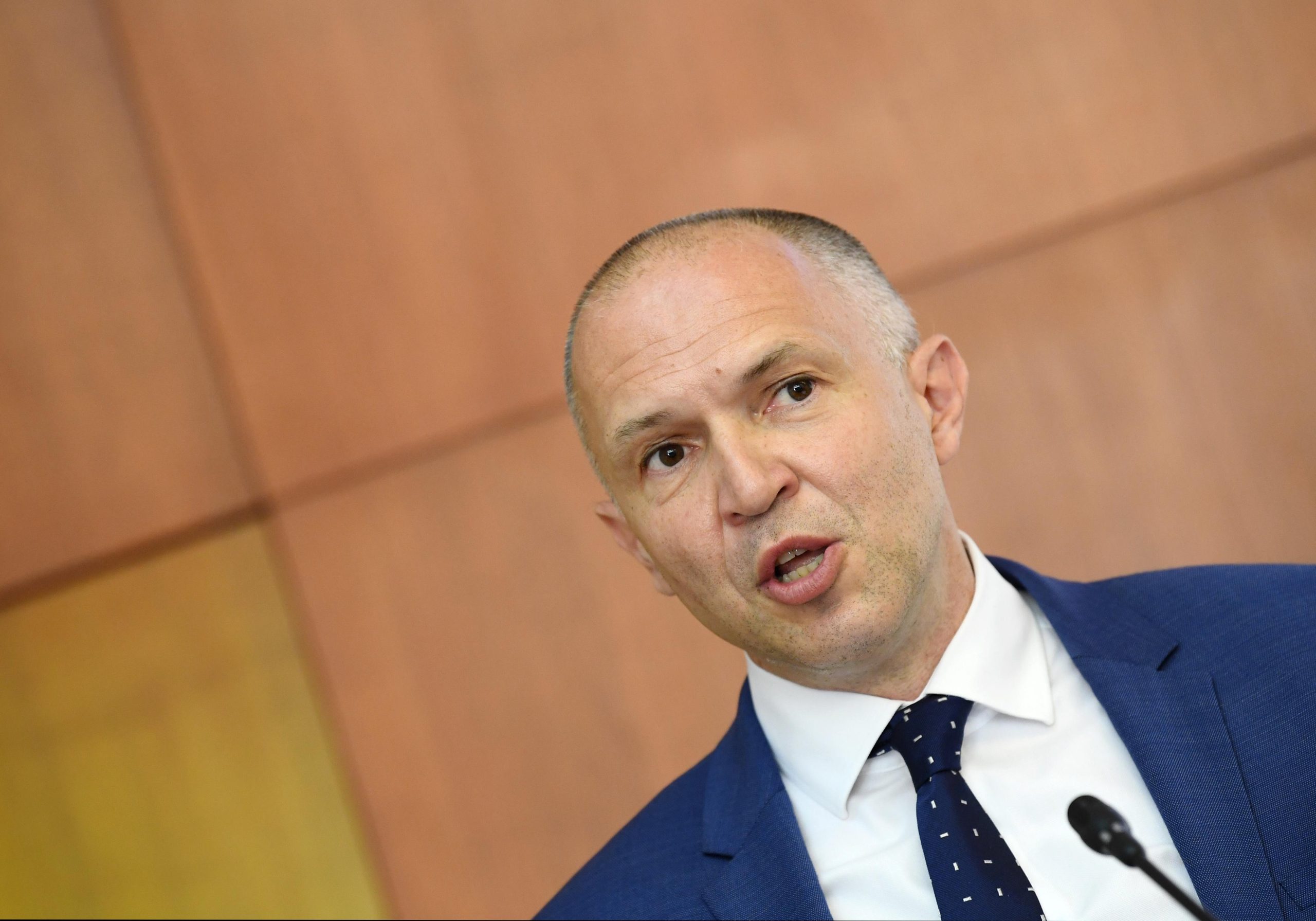21.06.2021., Zagreb - U KBC Sestre milosrdnice odrzana je sjednica Upravnog vijeca s temom izbora ravnatelja KBC Sestre milosrdnice. Novoizabrani ravnatelj KBC-a Sestre milosrdnice Davor Vagic obratio se medijima. Photo: Marko Lukunic/PIXSELL