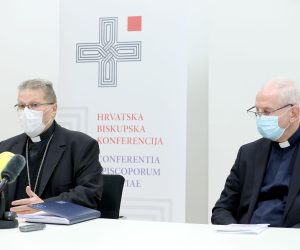 21.10.2021., Zagreb -U sjedistu Hrvatske biskupske konferencije odrzana je konferencija za medije o 63. redovitom plenarnom zasjedanju HBK.
Photo: Patrik Macek/PIXSELL