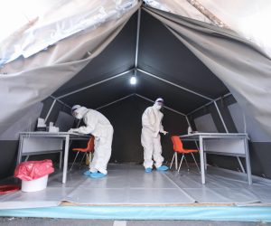 23.11.2020., Zagreb -Od danas su krenula besplatna testiranja na koronu brzim testovima u domovima zdravlja. U Sigetu je testiranju nazocio zagrebacki gradonacelnik Milan Bandic.
Photo: Tomislav Miletic/PIXSELL