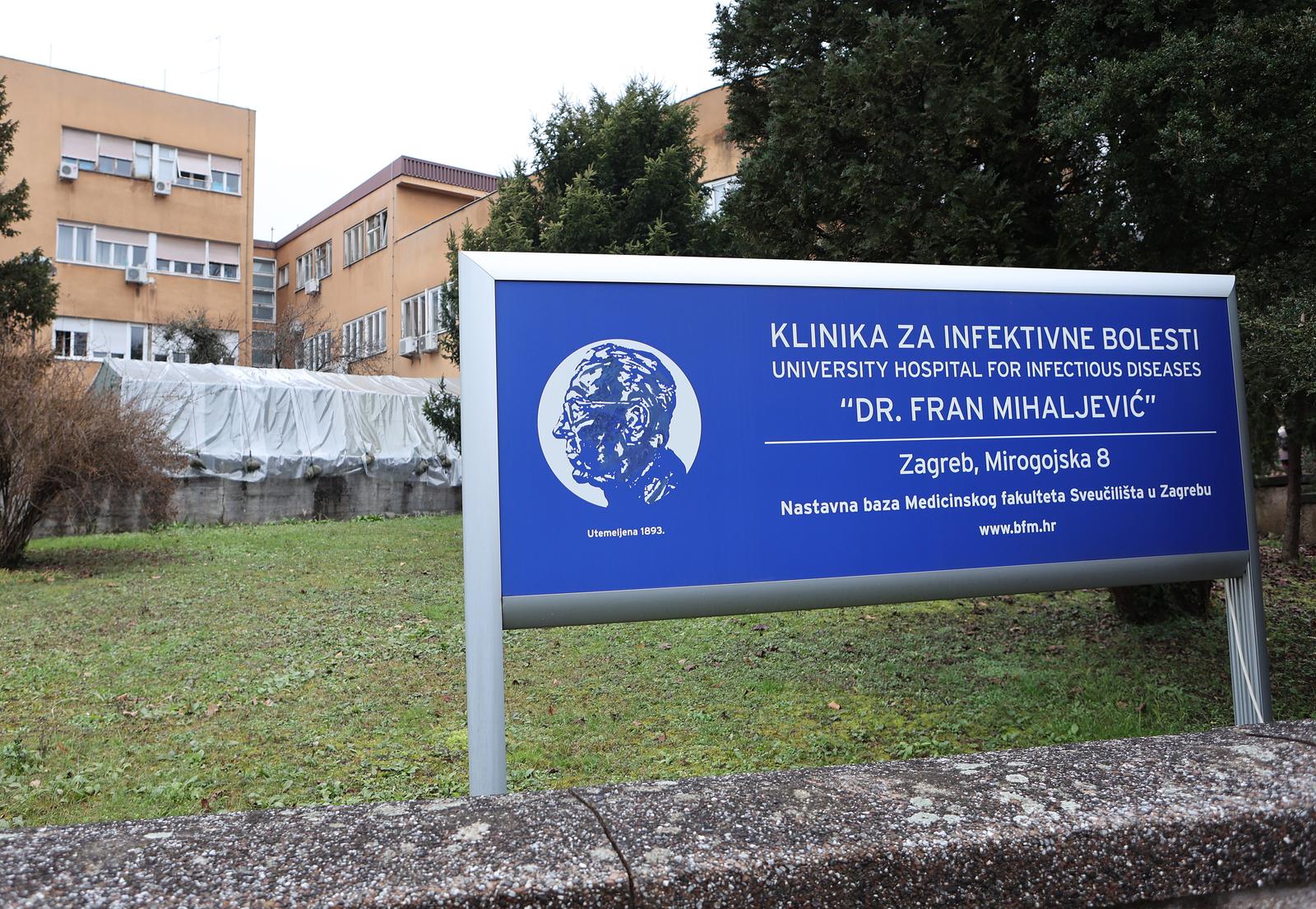 24.01.2021., Zagreb - Klinika za infektivne bolesti dr. Fran Mihaljevic u kojoj je preminuo djecak od 11 godina. Photo: Marko Prpic/PIXSELL