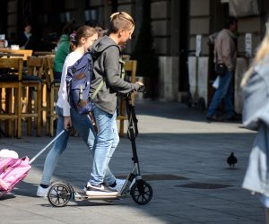 24.09.2019., Zagreb - Elektricni romobilii na ulicama Zagreba. 
Photo: Zoe Sarlija/PIXSELL