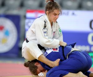 24.09.2021.,  Zagreb, Arena Zagreb - IJF World Judo Tour Zagreb Grand Prix 2021. Ana Viktorija Puljiz, Izaskun Gonzales Ballesteros
Photo: Igor Kralj/PIXSELL