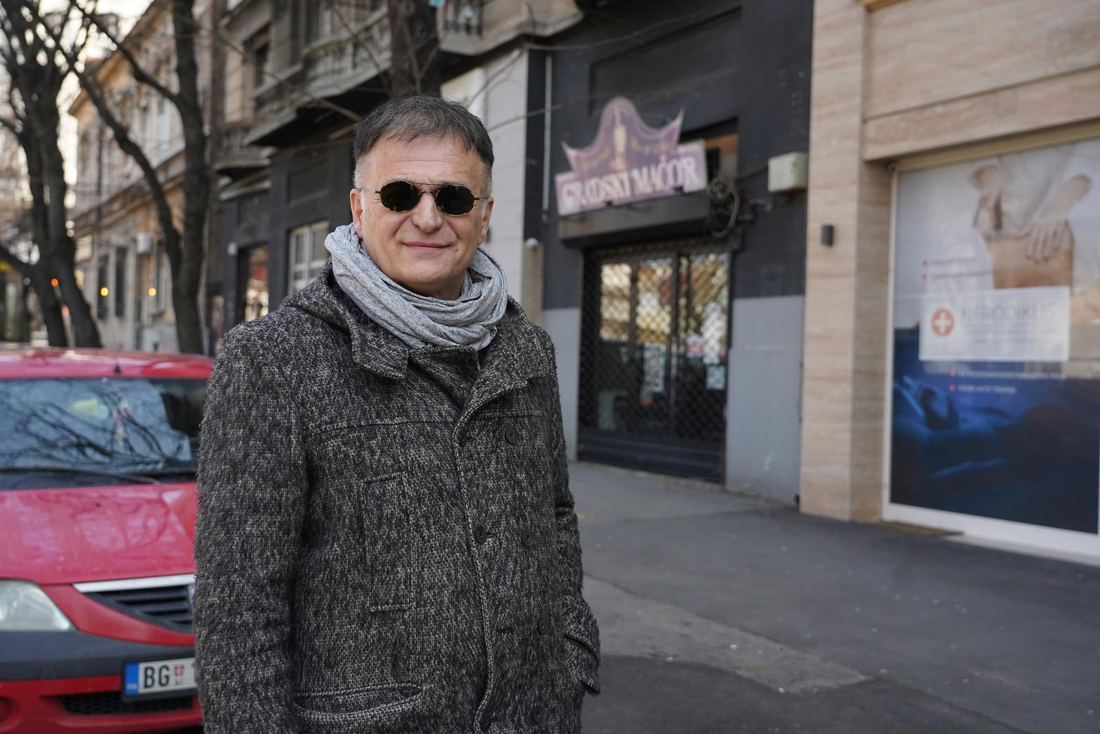 26, March, 2021, Belgrade - Branislav Lecic leaves the building to go to the police station on November 29, where he will give a statement regarding the accusation of Danijela Steinfeld that he raped her. Branislav Lecic. Photo: Antonio Ahel/ATAImages

26, mart, 2021, Beograd  - Branislav Lecic izlazi iz zgrade kako bi krenuo u policijsku Stanicu 29. novembar gde ce dati izjavu povodom optuzbe Danijele Stajnfeld da ju je silovao. Photo: Antonio Ahel/ATAImages