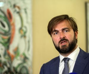 26.10.2021., Zagreb - Odrzan je 2. sastanak Zajednickog povjerenstva za provedbu i promicanje gospodarske suradnje izmedju Vlade RH i Vlade Republike Azerbajdzan. Ministar gospodarstva Tomislav Coric i ministar kulture Republike Azerbajdzana Anar Karimov dali su izjave za medije.