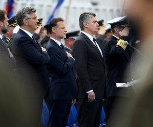 28.05.2021., Zagreb - Svecano postrojavanje pripadnika Oruzanih snaga Republike Hrvatske, Ministarstva unutarnjih poslova i hrvatskih branitelja iz Domovinskog rata na stadionu u Kranjcevicevoj povodom obiljezavanja Dana Hrvatske vojske, Dana Hrvatske kopnene vojske i 30. Obljetnice ustrojavanja Hrvatske vojske. Photo: Marko Lukunic/PIXSELL