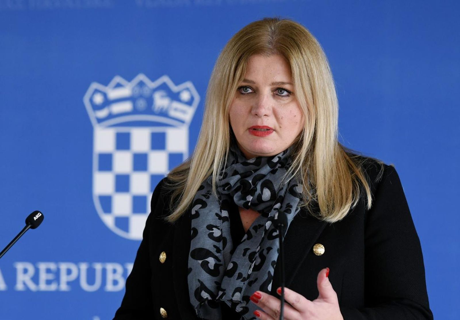 28.10.2021., Zagreb - Ravnateljica Drzavnog zavoda za statistiku Lidija Brkovic obratila se medijima nakon zavrsetka sjednice Vlade, i rekla zasto se produzuje popisivanje stanovnistva.