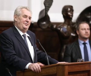 29.03.2017., Zagreb - Hrvatska gospodarska komora. U sklopu sluzbenog posjeta predsjednika Ceske Republike Milosa Zemana Hrvatskoj, Hrvatska gospodarska komora u suradnji s ceskim veleposlanstvom u Zagrebu, organizira Hrvatsko-ceski gospodarski forum na kojem je sudjelovala predsjednica RH Kolinda Grabar Kitarovic i Luka Burilovic predsjednik HGK. 
Photo: Sanjin Strukic/PIXSELL