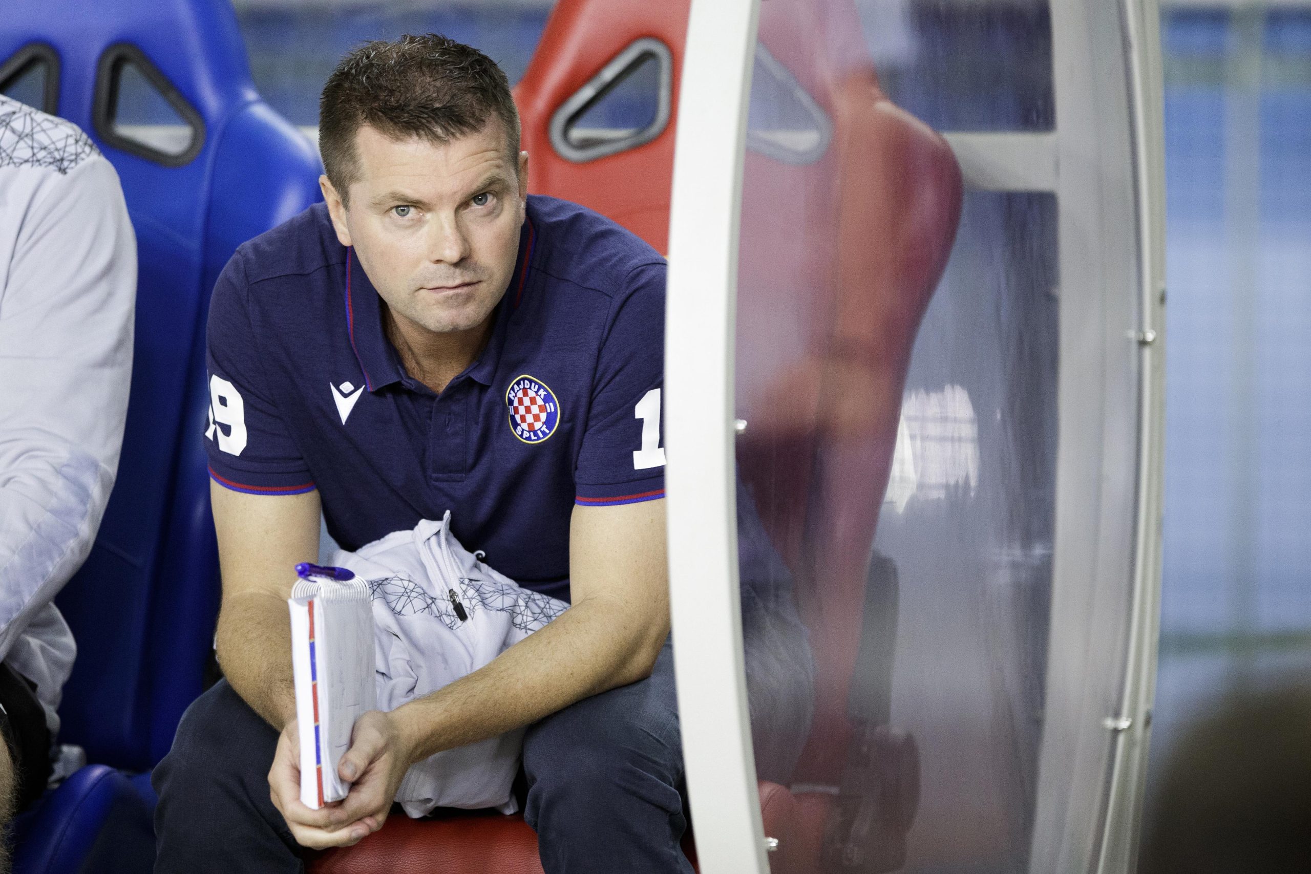 29.08.2021., stadion Poljud, Split - Hrvatski Telekom Prva liga, 7. kolo, HNK Hajduk - HNK Rijeka. Trener Hajduka Jens Gustafsson. 
Photo: Milan Sabic/PIXSELL