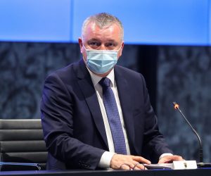29.10.2020., Zagreb - Predsjednik Vlade Andrej Plenkovic sudjelovao je na potpisivanju Ugovora o osnivanju Fonda za obnovu Grada Zagreba, Krapinsko-zagorske i Zagrebacke zupanije te Ugovora o obavljanju poslova za uspostavu Fonda. Damir Horvat. 
Photo: Luka Stanzl/PIXSELL