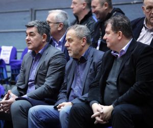 30.12.2016., Zagreb - Dvorana II, Dom sportova, Zagreb - 46. Malonogometni turnir Kutija sibica 2016. Finalna utakmica, zene, ZNK Osijek - HNTV i MNK Futsal Super chicks. Zdenko Antunovic, Milan Bandic, Jakov Kitarovic.  
Photo: Luka Stanzl/PIXSELL
