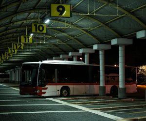 31.01.2021., Zadar - Noc na Autobusnom kolodvoru Zadar. 
Photo: Zoe Sarlija/PIXSELL