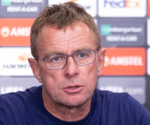 Ralf Rangnick (RB Leipzig, Trainer, head coach) beim Interview, TV; Portrait, Porträt