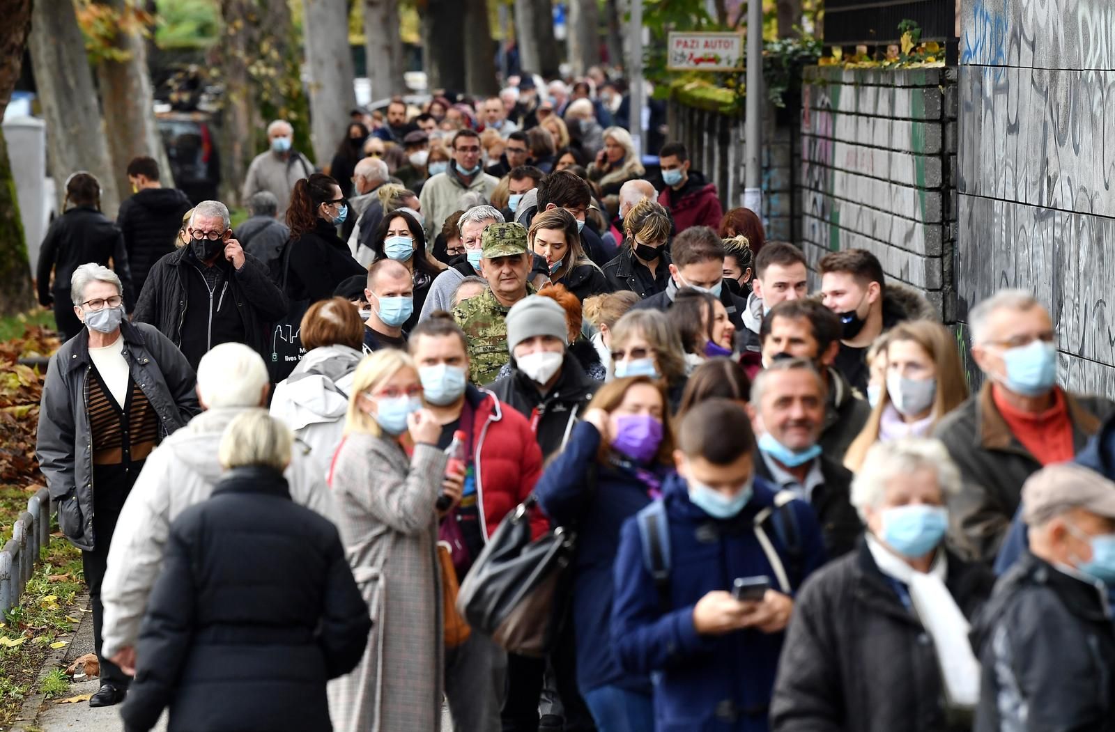 09.11.2021., Zagreb - Grad Zagreb organizirao je 8. novih punktova za cjepljenje od 14h-20h, Dom zdravlja centar Runjaninova 4.