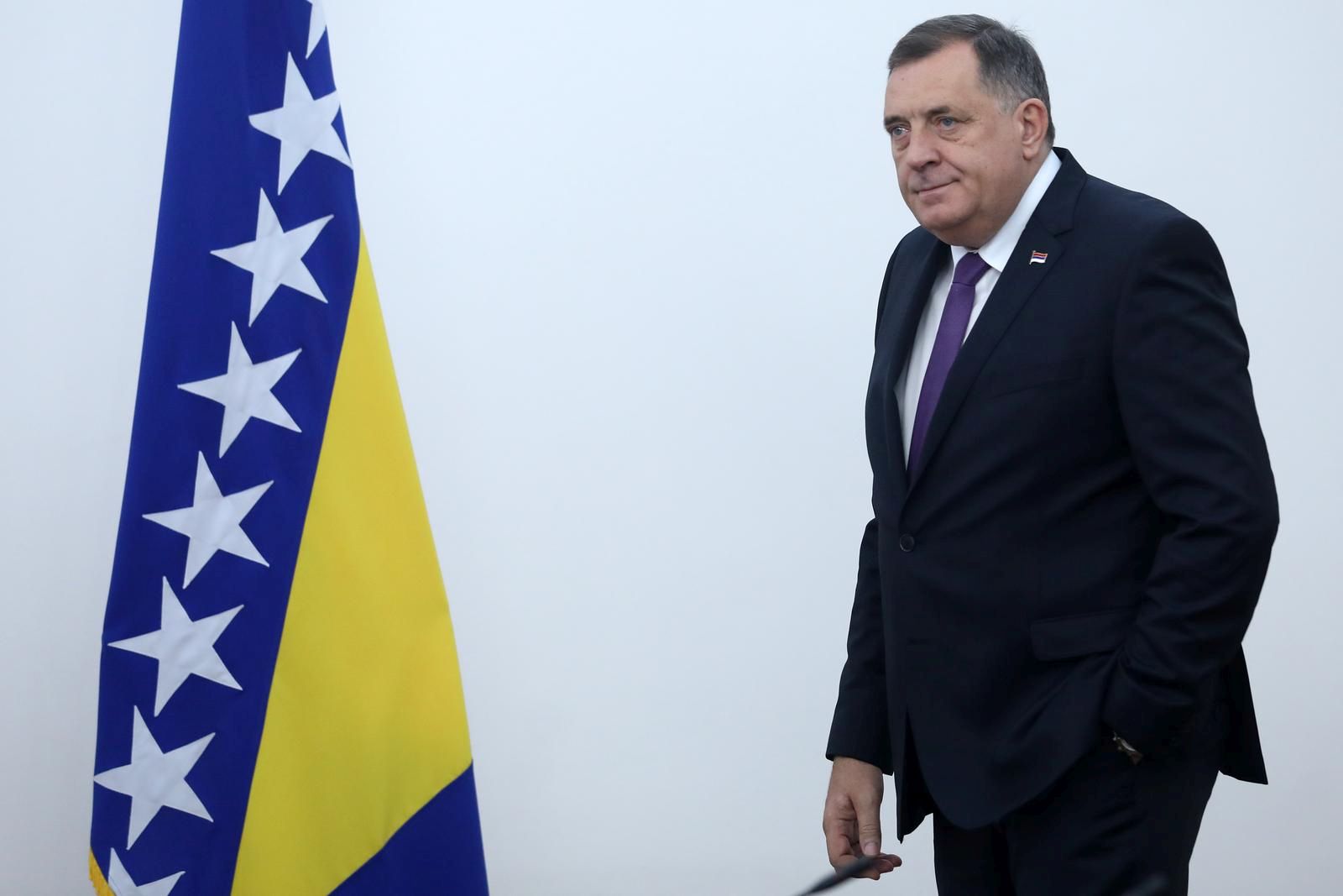 29.10.2021., Sarajevo, Bosna i Hercegovina - Predsjednistvo BiH primilo je u posjetu viseg duznosnika Ministarstva vanjskih poslova SAD zaduzenog za izbornu reformu u BiH Matthewa Palmera i direktoricu pri Europskoj sluzbi za vanjske poslove (EEAS) Angelinu Eichhorst. Milorad Dodik
Photo: Armin Durgut/PIXSELL