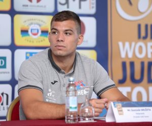 25.07.2019., Zagreb - U hotelu Panorama konferencijom za medije najavljen je zdrijeb natjecanja Grand Prix Zagreb 2019, iz serije najjacih judo turnira na svijetu. Dominik Druzeta. 
Photo: Luka Stanzl/PIXSELL