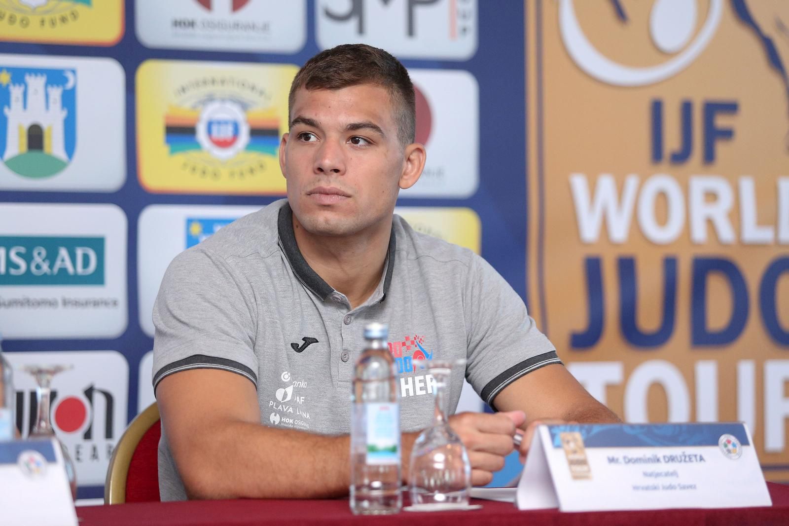 25.07.2019., Zagreb - U hotelu Panorama konferencijom za medije najavljen je zdrijeb natjecanja Grand Prix Zagreb 2019, iz serije najjacih judo turnira na svijetu. Dominik Druzeta. 
Photo: Luka Stanzl/PIXSELL