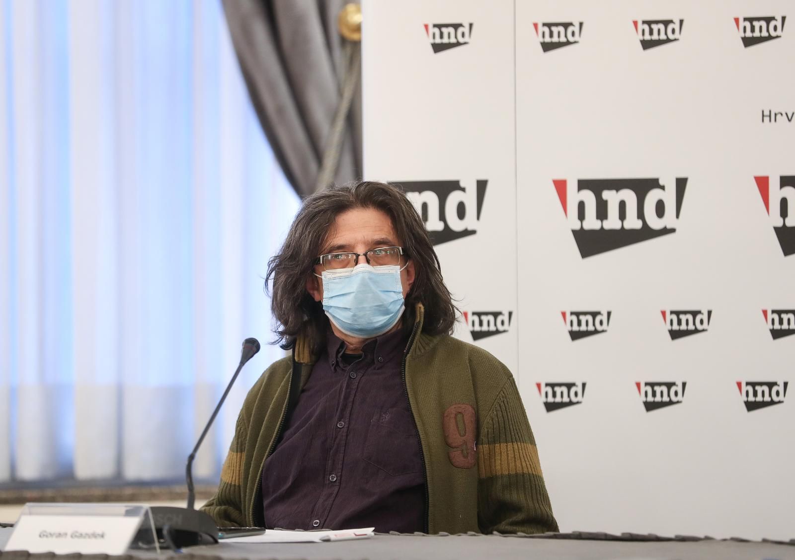 03.02.2021., Zagreb -U  Hrvatskom novinarskom drustvu  (HND) odrzana je konferencija za medije na temu "Optuzbe koje su potresle Hrvatsku radioteleviziju (HRT): Sto se dogadja na javnom servisu?",   "skandalu koji trese HRT" nakon tekstova objavljenih u tjedniku Nacional o seksualnom uznemiravanju i mobbingu u toj kuci. Na konferenciji za novinare govorili su predsjednica Ogranka HND-a na Hrvatskoj televiziji Sanja Mikleusevic Pavic, predsjednica Sindikata novinara Hrvatske Maja Sever te potpredsjednik HND-a Goran Gazdek. Photo: Zeljko Lukunic/PIXSELL