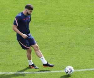 27.06.2021., Parken stadion, Kopenhagen, Danska - UEFA Europsko prvenstvo 2020, trening Hrvatske nogometne reprezentacije na Parkenu dan uoci utakmice osmine finala protiv Spanjolske. Josko Gvardiol. 
Photo: Luka Stanzl/PIXSELL
