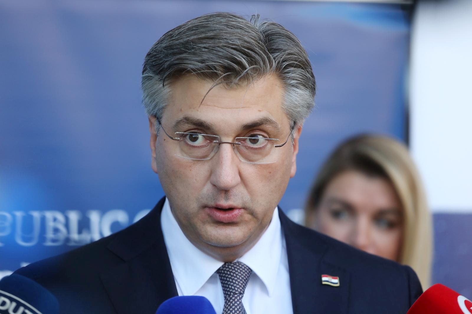 29.10.2021., Hotel Sheraton, Zupa dubrovacka - Konferencija za medije premijera Andreja Plenkovica.
