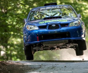 04.09.2021., Zagorska Sela - 10. INA Rally Kumrovec 2021. Nenad Loncaric i Tajana Vojvodic u automobilu  Subaru Impreza STI, Hrvatska.
Photo: Igor Kralj/PIXSELL (04.09.2021., Zagorska Sela - 10. INA Rally Kumrovec 2021. Nenad Loncaric i Tajana Vojvodi