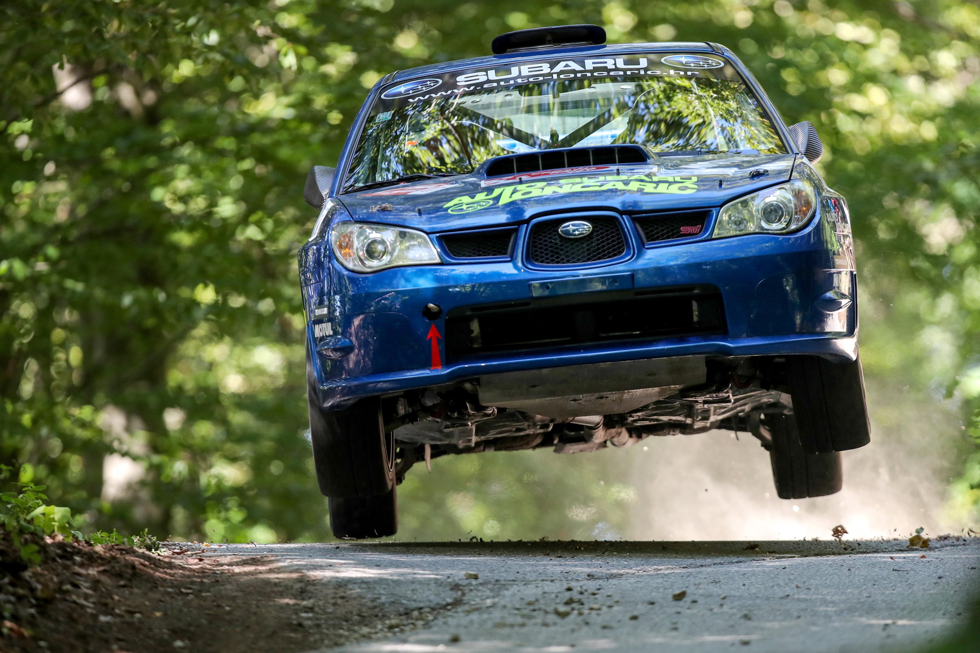 04.09.2021., Zagorska Sela - 10. INA Rally Kumrovec 2021. Nenad Loncaric i Tajana Vojvodic u automobilu  Subaru Impreza STI, Hrvatska.
Photo: Igor Kralj/PIXSELL (04.09.2021., Zagorska Sela - 10. INA Rally Kumrovec 2021. Nenad Loncaric i Tajana Vojvodi
