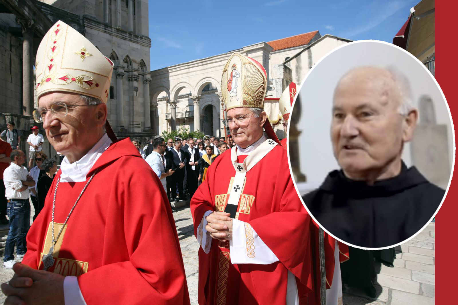 07.05.2018., Split - Slavlje povodom blagdana svetog Dujma zapocelo je procesijom i misom na rivi. Blagdan svetog Dujma ili fjera sv. Dujma slavi se tradicionalno 7. svibnja, a posvecena je Sv. Dujmu, salonitanskom biskupu, koji je zivio u doba cara Dioklecijana. Sveti Dujam je zastitnik grada Splita pa se manifestacijom, koja ukljucuje procesiju, misu i razne kulturno-umjetnicke priredbe, ujedno slavi i Dan grada Splita. Marin Barisic.  Photo: Miranda Cikotic/PIXSELL
